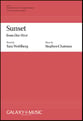 Due West: 4. Sunset SSAA choral sheet music cover